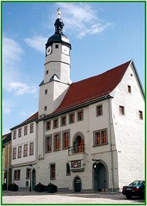 Das historische Rathaus, mit der Ratsbrauerei in Weißensee